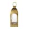18" Gold Metal Arched Candle Lantern with Top Handle